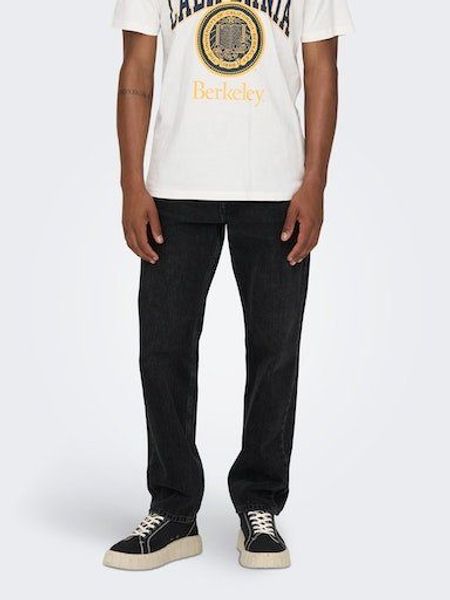 Only & Sons Herren Jeans ONSEDGE LOOSE 6985 - Relaxed Fit - Schwarz - Black günstig online kaufen