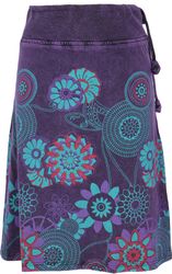 Guru-Shop Minirock Knielanger Rock Boho chic, günstig online kaufen