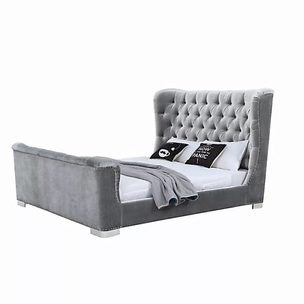 HTI-Living Bett 140 x 200 cm Yuna grau günstig online kaufen