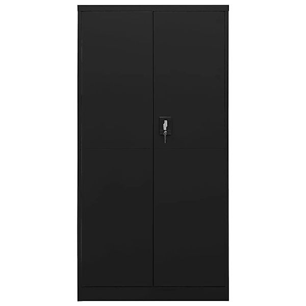 Schließfachschrank Schwarz 90x40x180 Cm Stahl günstig online kaufen