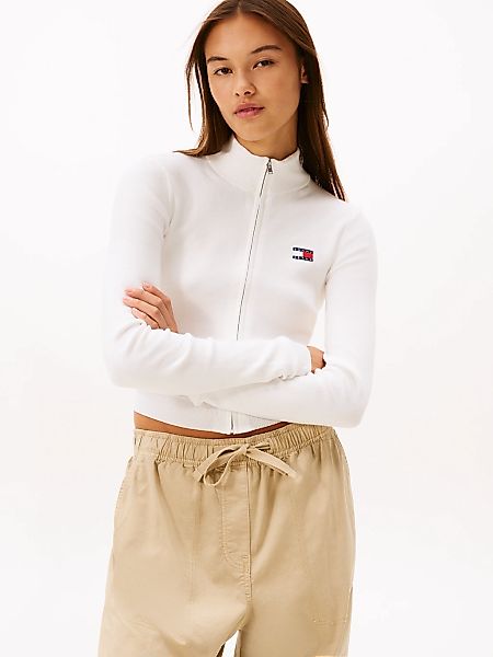 Tommy Jeans Strickjacke "TJW ZIP HIGH NECK CARDIGAN EXT" günstig online kaufen