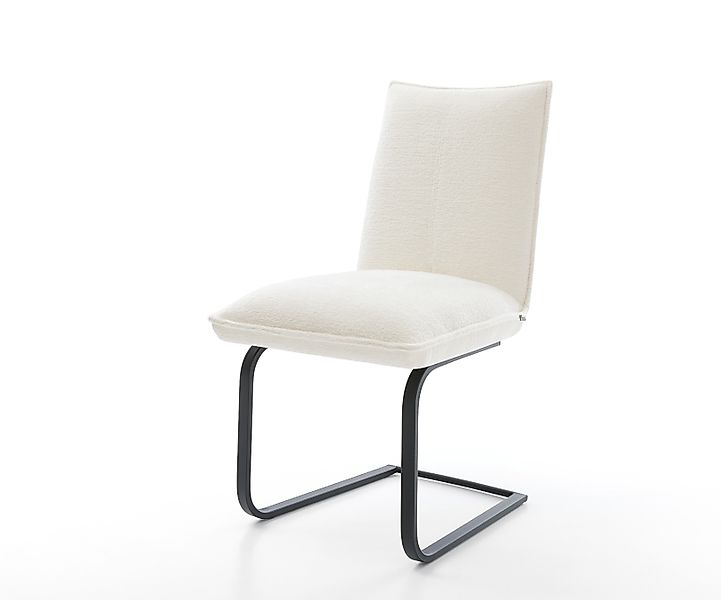 Freischwinger Lelio-Flex Bouclé Soft Beige Freischwinger flach Schwarz Tasc günstig online kaufen