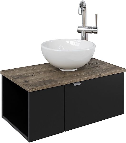 Saphir Waschtisch "Serie 6915 Waschschale mit Unterschrank für Gästebad, Gä günstig online kaufen