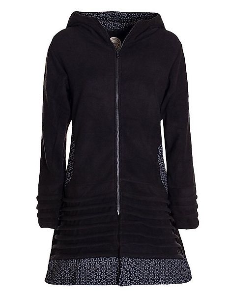 Vishes Kurzmantel Lange Fleecejacke Hippiemantel Übergangsjacke Zipfelkapuz günstig online kaufen