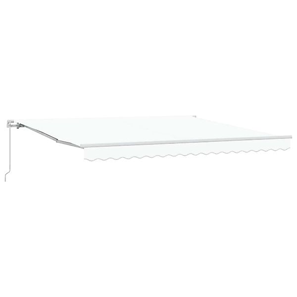 vidaXL Einziehbare Markise Weiß 400 x 300 cm Polyester und Aluminium 333062 günstig online kaufen