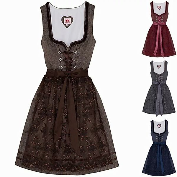 Spieth & Wensky Dirndl Bea Dirndl Dirndl Bea 2-teiliges Midi-Dirndl Kleid D günstig online kaufen