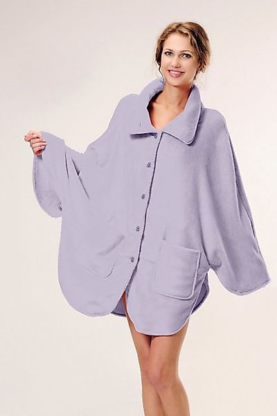 M-Diamant Fleeceponcho Kuscheliger Damen Fleece-Poncho mit Knöpfen und Tasc günstig online kaufen
