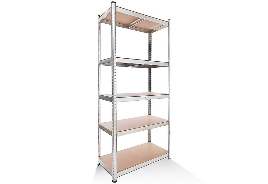 Arebos Schwerlastregal 200x90x45 cm, 5 Böden, 1000 kg Traglast, Steckregal, günstig online kaufen