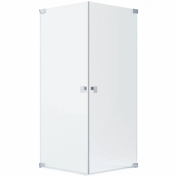 Schöner Wohnen Eckdusche 2 Drehtüren Silbermatt 90 cm x 100 cm x 200 cm günstig online kaufen