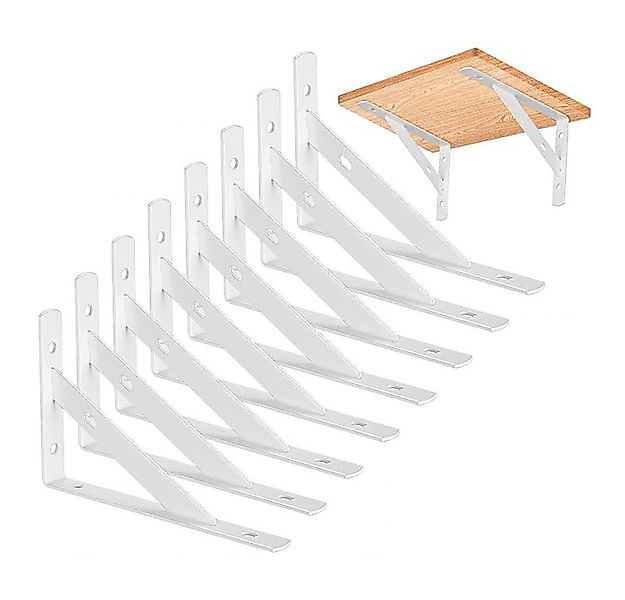 NUODWELL Wandregalhalter 8 Stück Regalhalterungen,90 Grad Regalträger,Metal günstig online kaufen