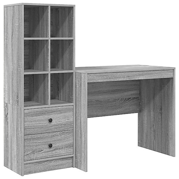 vidaXL Sideboard Schreibtisch mit Stauraum Graue günstig online kaufen