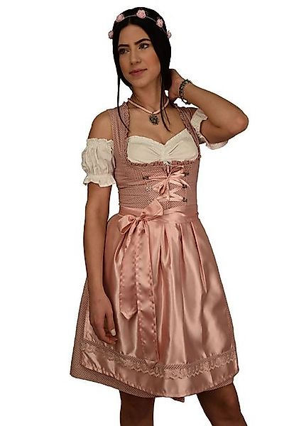 Entari Dirndl Trachtenkleid 517gt Rose Weiß günstig online kaufen