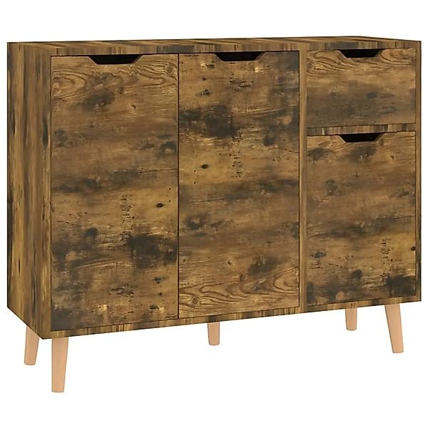 vidaXL Sideboard Räuchereiche 90x30x72 cm Holzwerkstoff 326821 günstig online kaufen