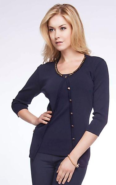 Passioni Cardigan Twinset in Marineblau mit günstig online kaufen