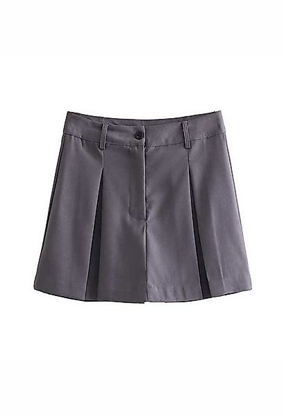 SEGUEN Culotte Lässige kurze Rockhosen (Vielseitige einfarbige Hose mit hoh günstig online kaufen