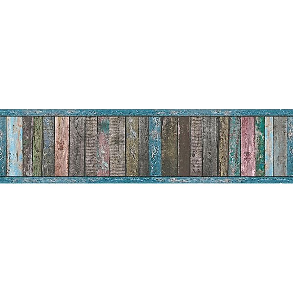 Bricoflor Holz Bordüre im Vintage Stil Tapeten Bordüre in Holzoptik für Küc günstig online kaufen