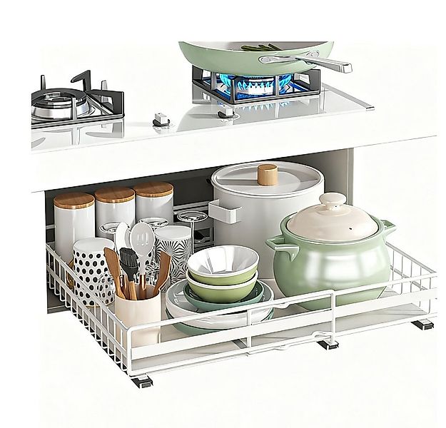 GarveeMore Schubkasteneinsatz Ausziehen Schrank Organisator Küche Aufbewahr günstig online kaufen