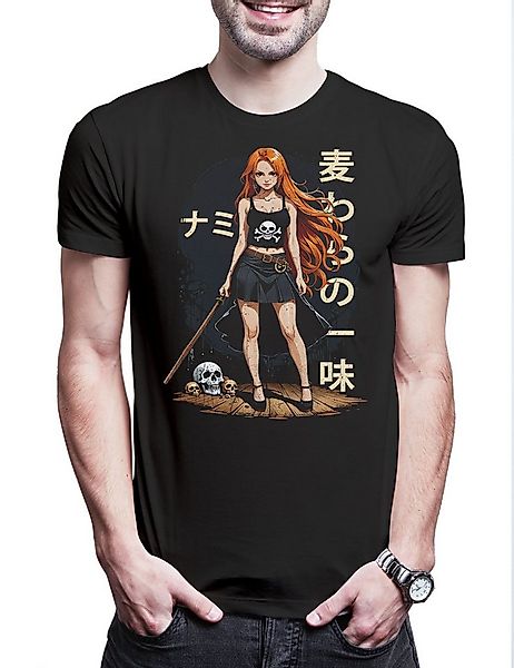 Urban Backwoods Print-Shirt Anime Nami Herren T-Shirt One Pirate Adventure günstig online kaufen