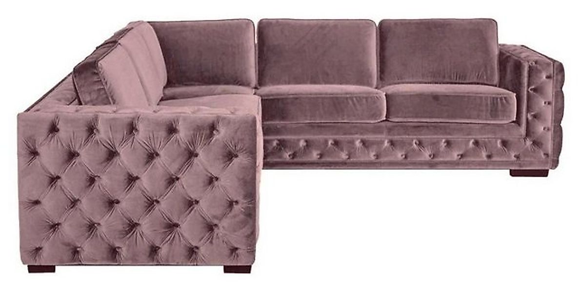 Xlmoebel Ecksofa Rosa Samt Eckcouch Wohnlandschaft Sofa Eckgarnitur Altrosa günstig online kaufen