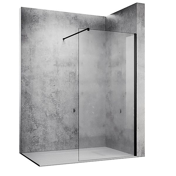 SONNI Walk-in-Dusche 80cm--140cm Duschabtrennung, schwarz,Walk in günstig online kaufen