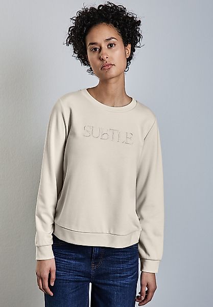 STREET ONE Langarmshirt aus elastischem Materialmix günstig online kaufen