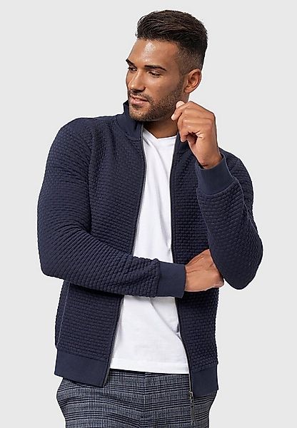 Indicode Sweatjacke Herren Bermie Herrenjacke Reißverschluss mit strukturie günstig online kaufen