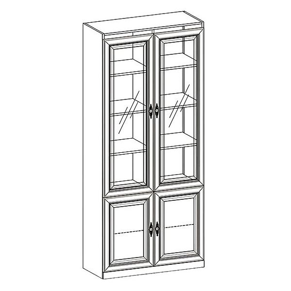 Xlmoebel Vitrine Wohnzimmer Glasregal Holzschrank System mit Vitrinen Schra günstig online kaufen