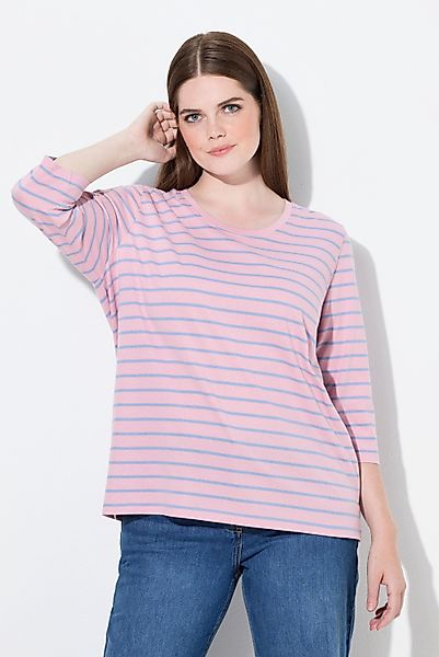 Ulla Popken T-Shirt Shirt Ringel Rundhals günstig online kaufen