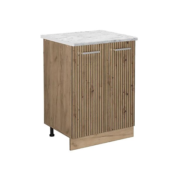 Vicco Küchenunterschrank R-Line Artisan-Eiche/Goldkraft Eiche 60 cm AP Marm günstig online kaufen