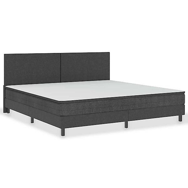 vidaXL Bettgestell Boxspring-Bettgestell Grau Stoff 200x200 cm Doppelbett B günstig online kaufen