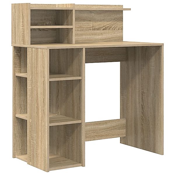 vidaXL Schreibtisch Tisch mit Stauraum Sonoma günstig online kaufen