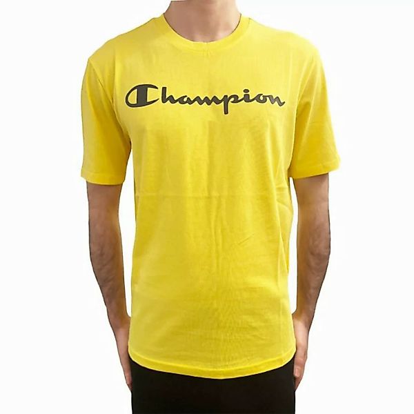 Champion T-Shirt Champion Herren Crewneck T-Shirt Rundhals mit Logo günstig online kaufen