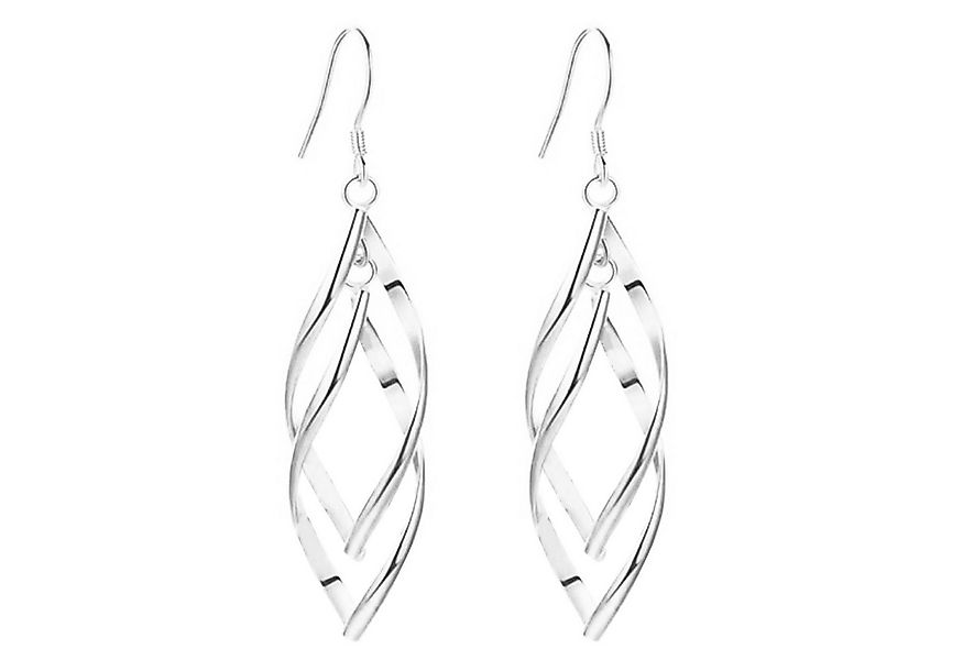 LÖB Paar Ohrhänger 750 Weißgold vergoldet Edelstahl Ohrringe Hängend Tropfe günstig online kaufen