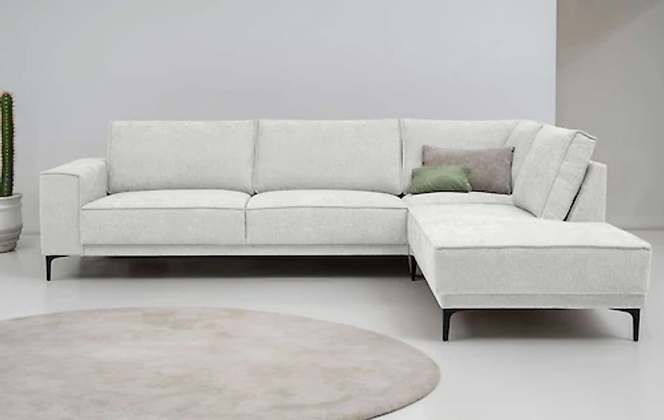 OTTO home Ecksofa »OLAND L-Form, B: 289 cm, Skandi-Design« Struktur, Flachg günstig online kaufen