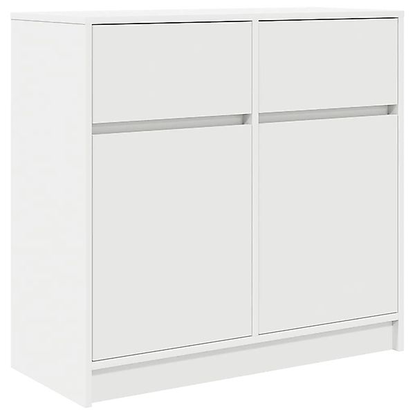 vidaXL Sideboard mit Schublade Weiß 80x34x76 cm Holzwerkstoff 861535 günstig online kaufen