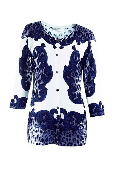Passioni Cardigan Twinset mit dekorativem Leopardenmuster-Mix günstig online kaufen
