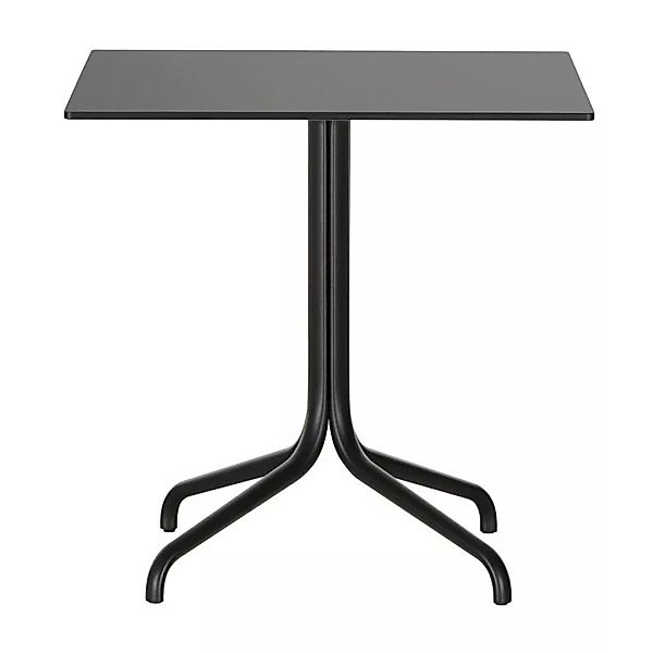 Vitra - Belleville Table Outdoor Gartentisch 75x75cm - schwarz/Vollkernmate günstig online kaufen
