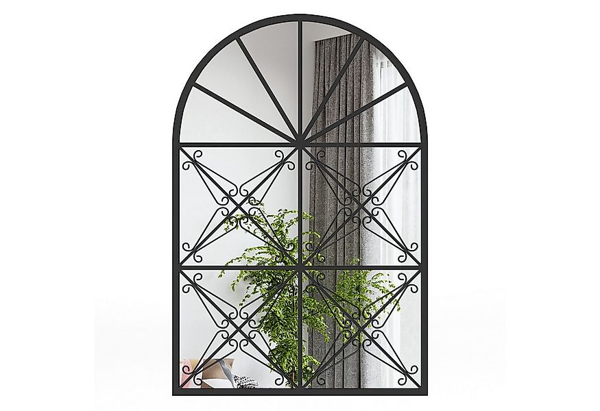 COSTWAY Dekospiegel, 58 x 87 cm Wandspiegel mit Fensteroptik & Haken günstig online kaufen