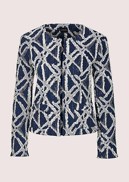 MADELEINE Jackenblazer "Kurzblazer Jacquardblazer mit Fransen" günstig online kaufen