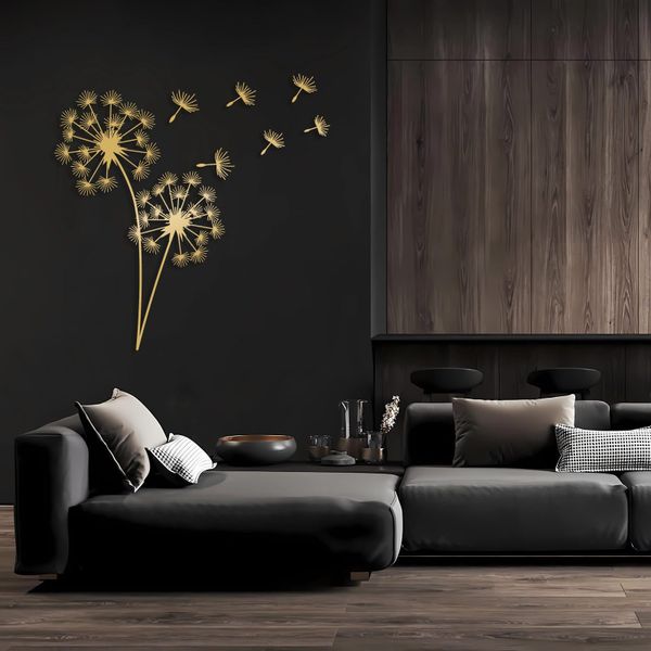 Jumpeak Wanddekoobjekt Pusteblume Wanddekoration aus Metall, günstig online kaufen