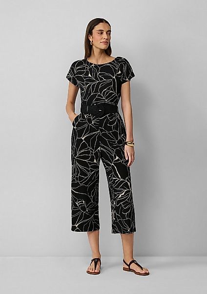 s.Oliver Jumpsuit Overall Jumpsuit in Culotte-Länge mit Flechtgürtel günstig online kaufen