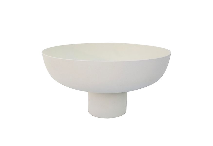 LaLe Living Dekoschale Deko-Objekt Janna in Weiß, Ø30 cm, aus Metall günstig online kaufen