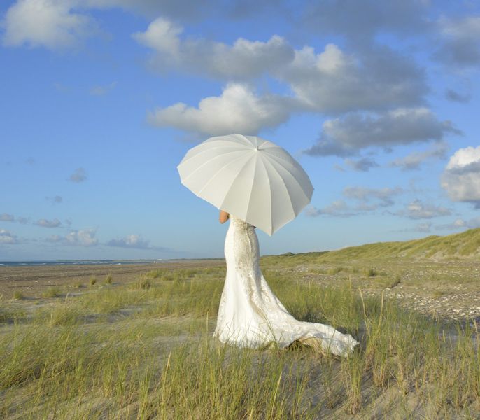 iX-brella Stockregenschirm XXL Herz Hochzeitsschirm Brautschirm günstig online kaufen