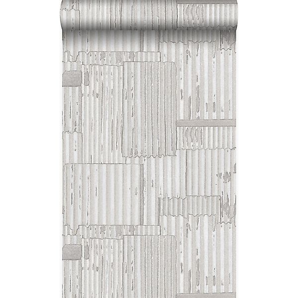 Origin Luxury Wallcoverings Tapete Industrielle Wellplatten Aus Metall 3D C günstig online kaufen