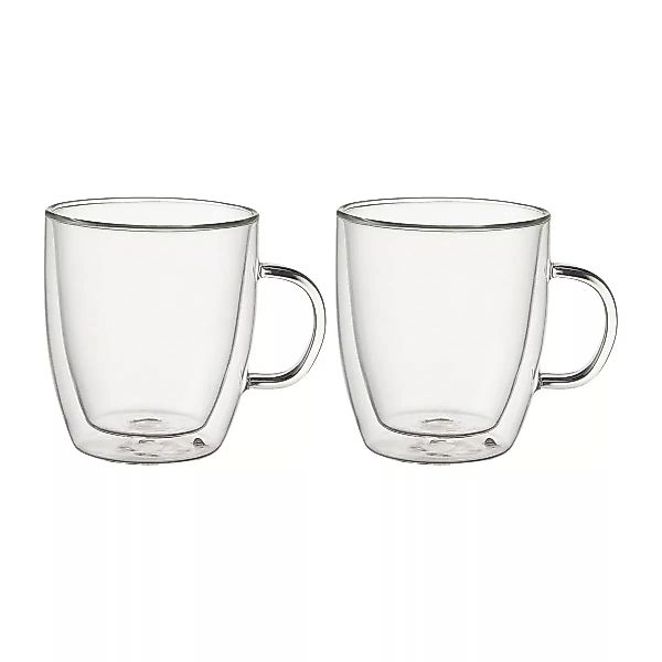 Kirk Kaffeetasse doppelwandig 24cl 2er Pack Glas günstig online kaufen