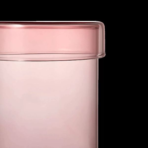 2 x Huebsch Vorratsglaeser, Glas in Rosa - MADE.com günstig online kaufen