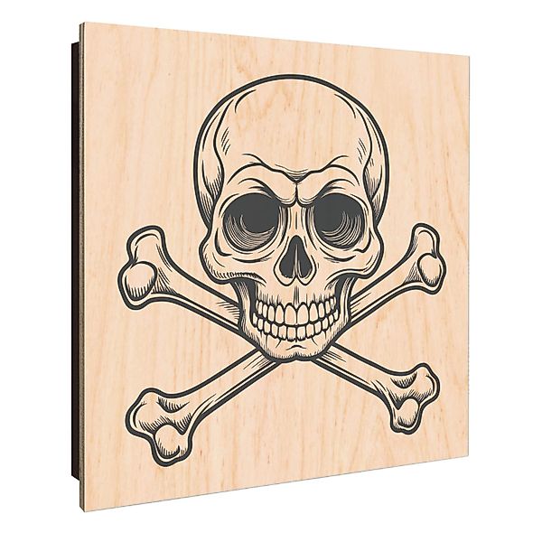 Banjado Schlüsselkasten Holz 30x30cm Schwarz Scharnier Rechts 50 Haken Desi günstig online kaufen