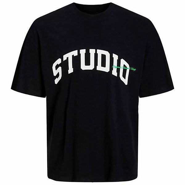 Jack & Jones Rundhalsshirt Große Größen Herren T-Shirt schwarz JORBRINK STU günstig online kaufen