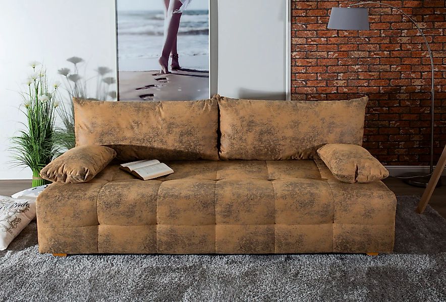 COLLECTION AB Schlafsofa "Bella", Schlafsofa,Bettkasten,Bonellfederkern,Rüc günstig online kaufen