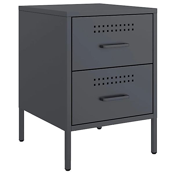 vidaXL Nachttisch Nachttisch Anthrazit 36x39x50,5 cm günstig online kaufen